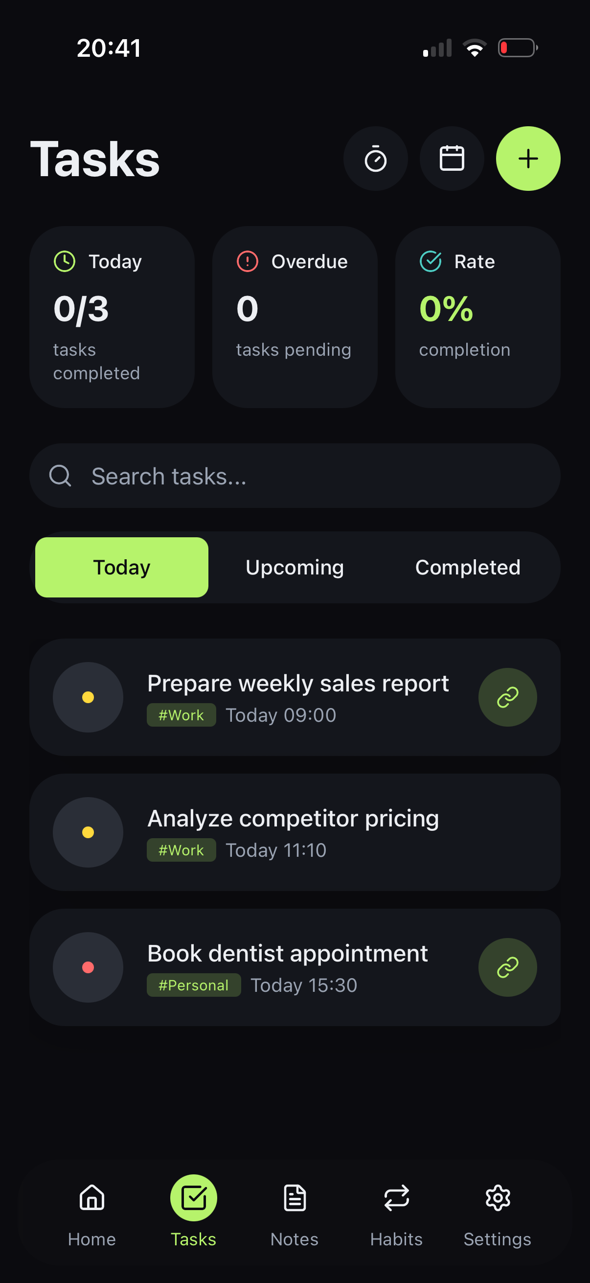 Trio tasks